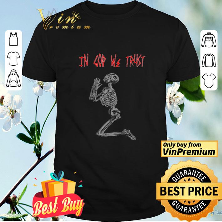 skull in god we trust shirt