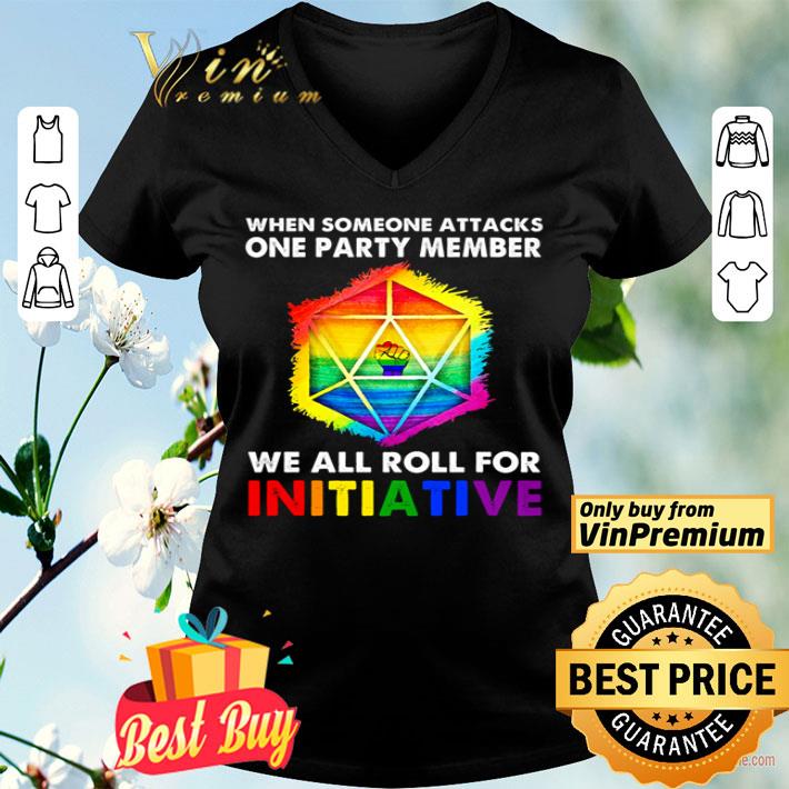 Dungeons and Dragon when someone attacks one party member we all roll for initiative shirt