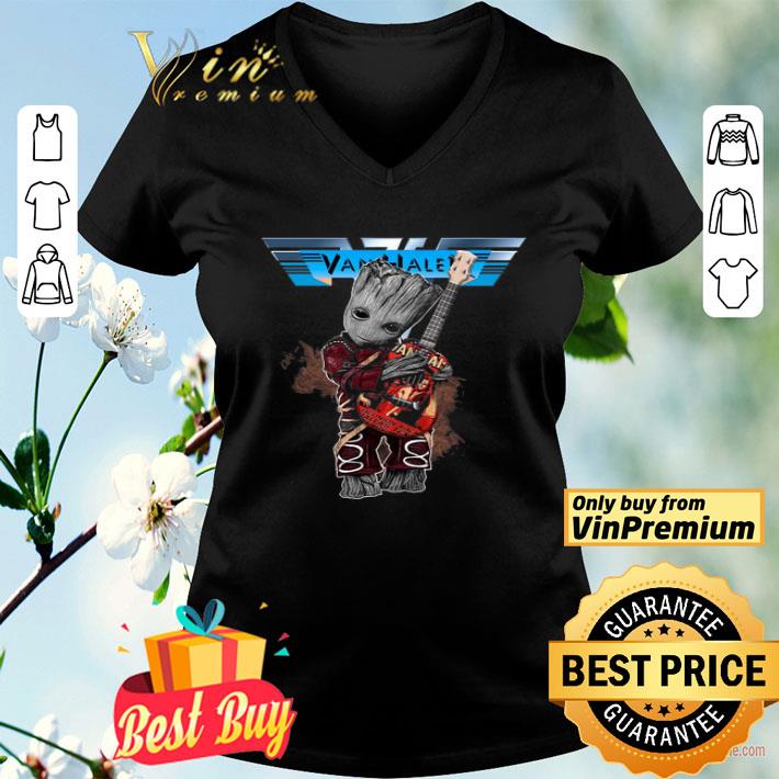 Baby Groot Hug Guitar Van Halen shirt