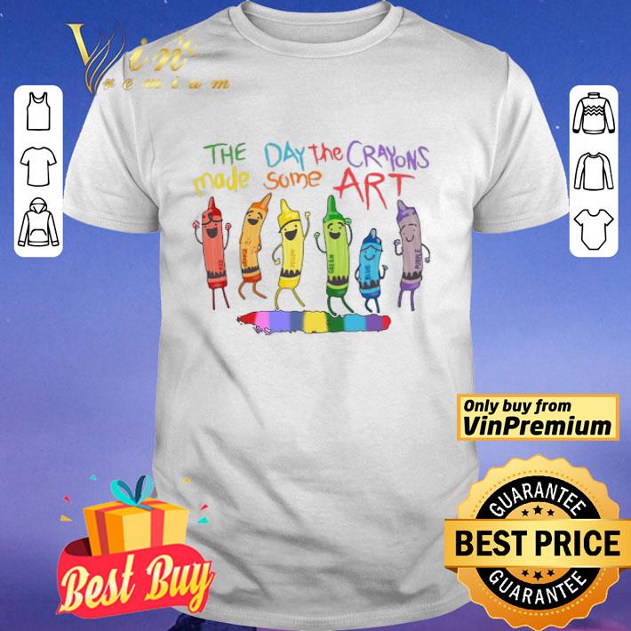 LGBT The day the crayons made some art shirt