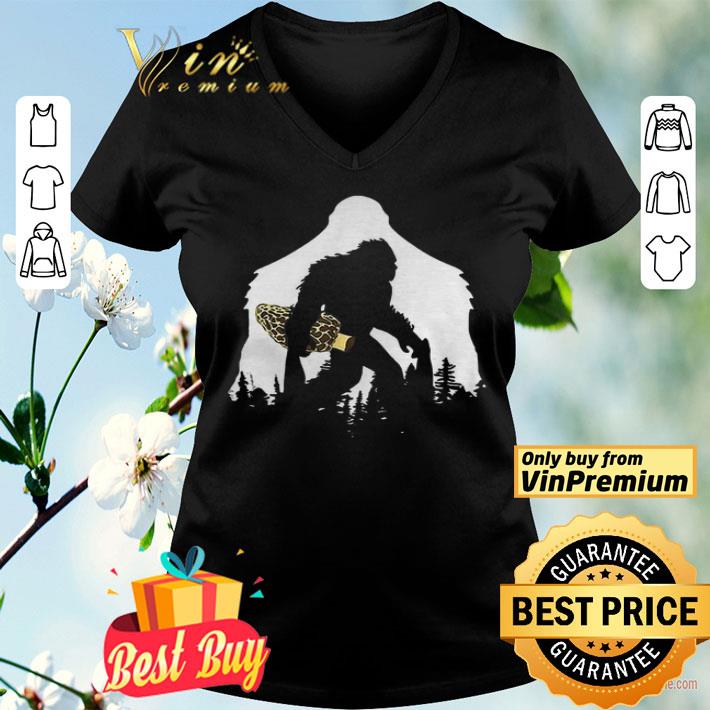 Good Bigfoot With Morel Mushroom Sasquatch shirt