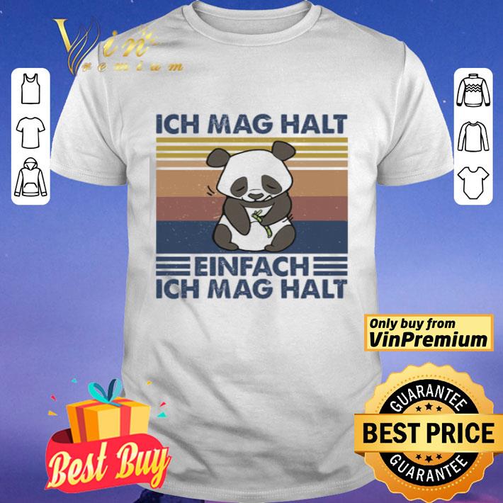 Panda ich mag halt einfach ich mag halt vintage shirt