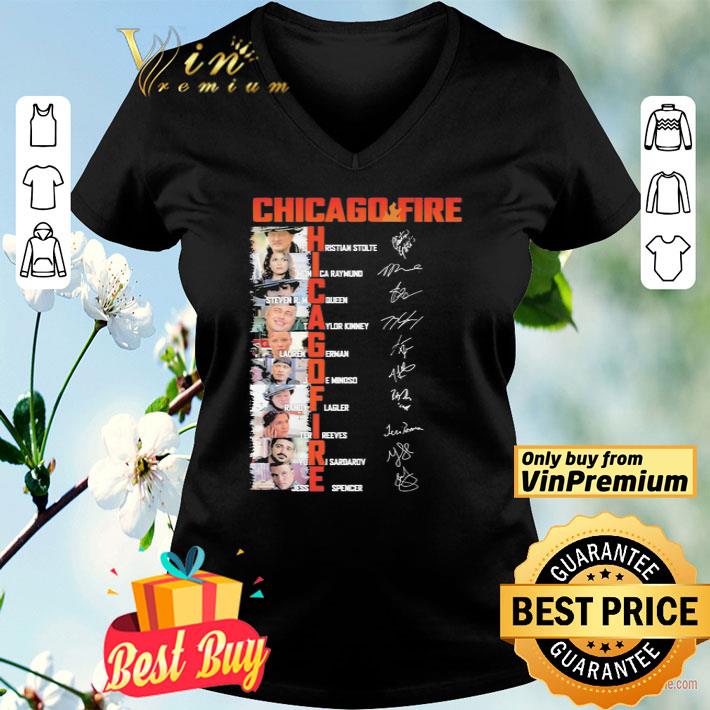 Chicago fire characters signatures shirt