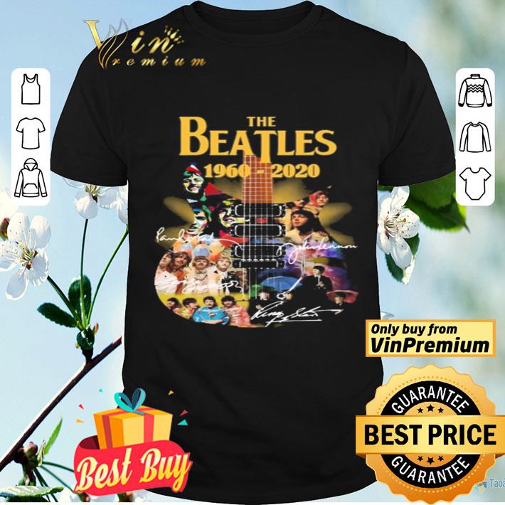 The beatles 1960 2020 guitar signatures shirt