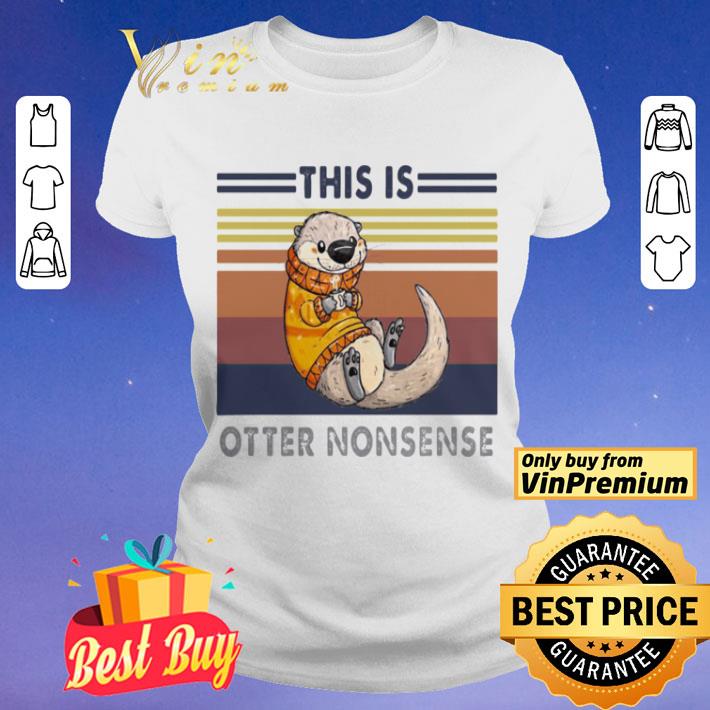 This is otter nonsense vintage retro shirt