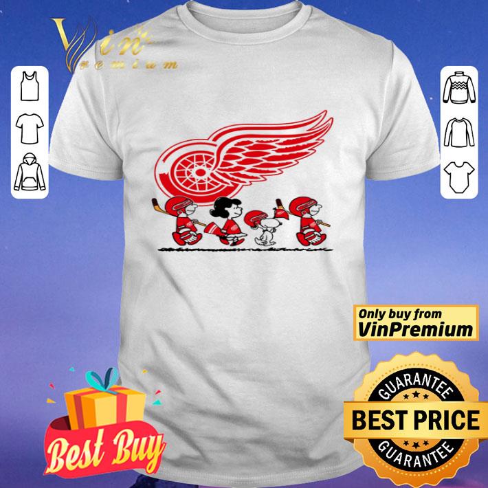 Snoopy and friends Detroit Red Wings Logo shirt