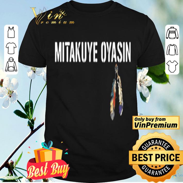 Native mitakuye oyasin feather shirt