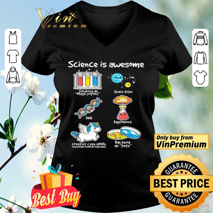 Science is awesome Solutions as magic potions shirt