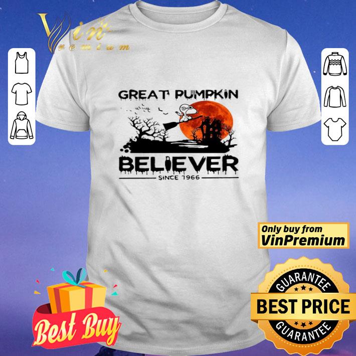 Halloween Snoopy Great Pumpkin Believer Since 1966 Blood Moon shirt