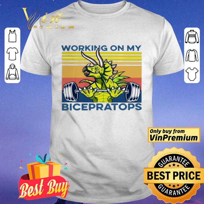 Working on my bicepratops vintage shirt