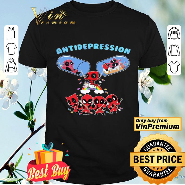 Deadpool And Unicorn Antidepression shirt
