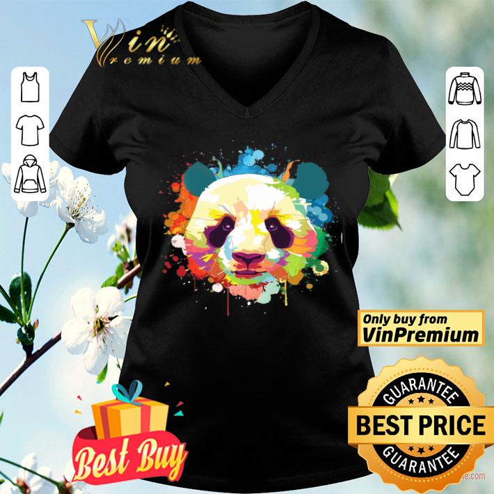 Panda Bear Giant Colorful Plush Pullover shirt