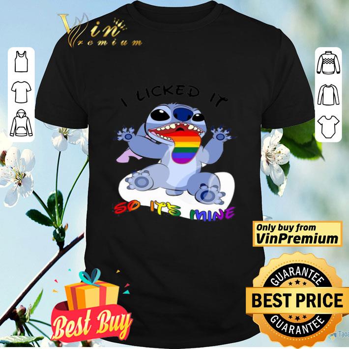 Lgbt Disney Stitch I Licked It So It’s Mine shirt