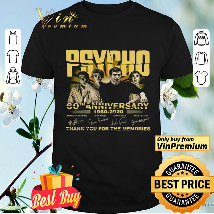 PSYCHO 60th Anniversary 1960 2020 Thank You For The Memories Signatures shirt