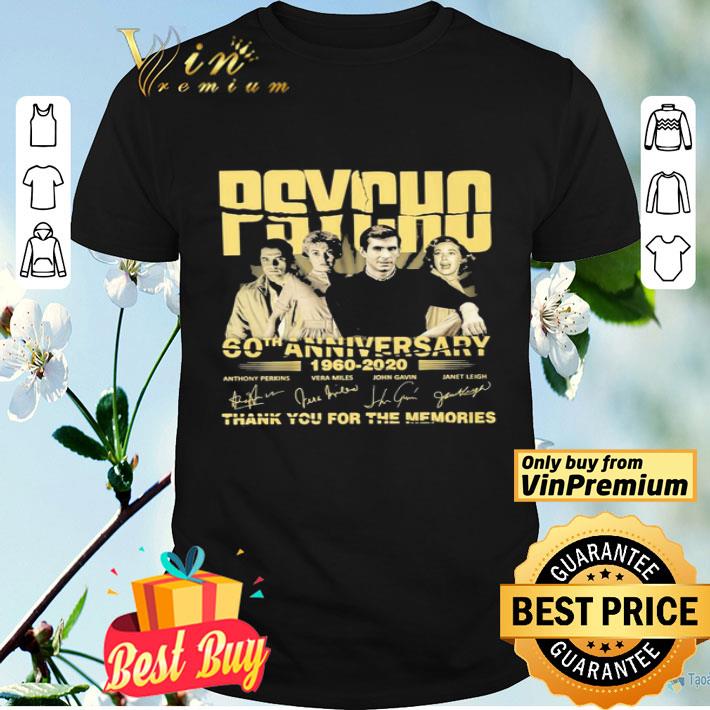 PSYCHO 60th anniversary 1960 2020 thank you for the memories signature shirt