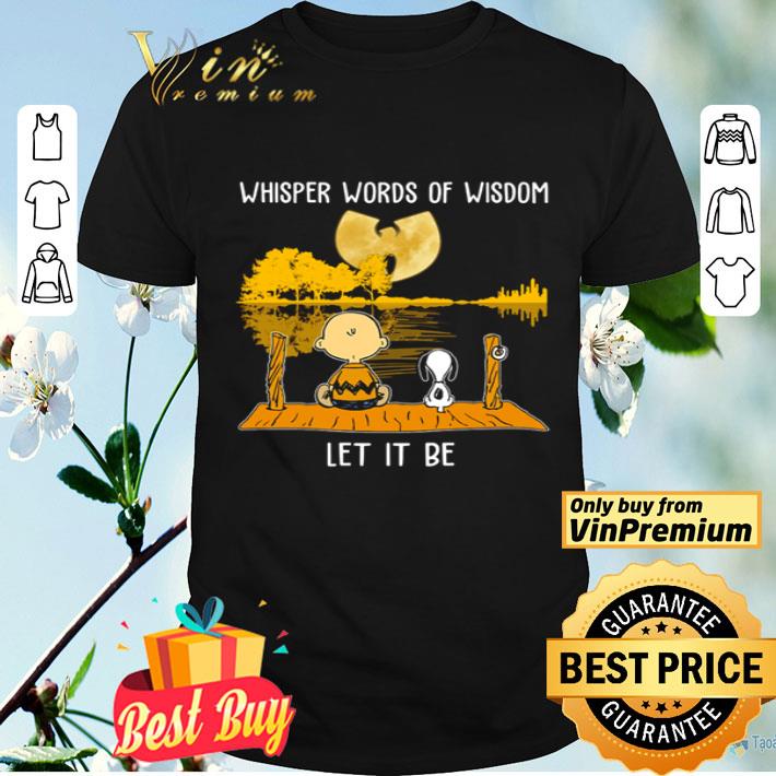 Snoopy and Charlie Brown whisper words of wisdom shirt