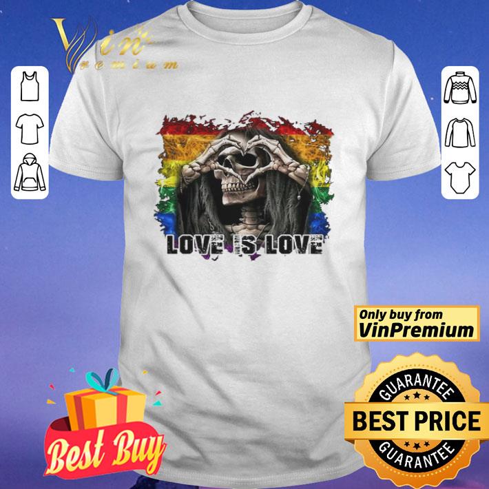 Love Is Love Skull LGBT shirt