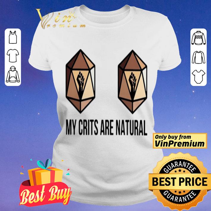 Dungeons and Dragons Dice d20 black lives matter my crits are natural shirt