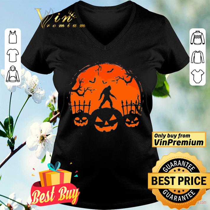 Halloween Night Pumpkins Bigfoot shirt