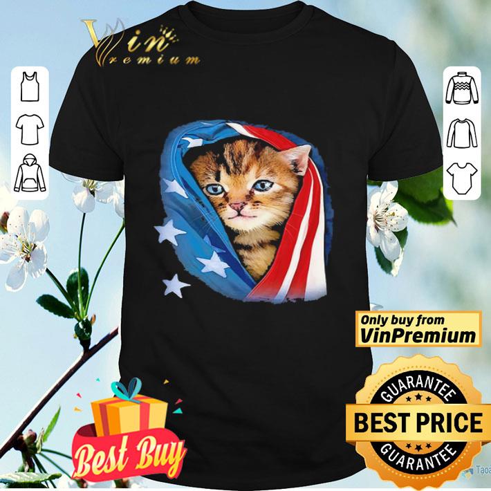 American Flag Cat shirt