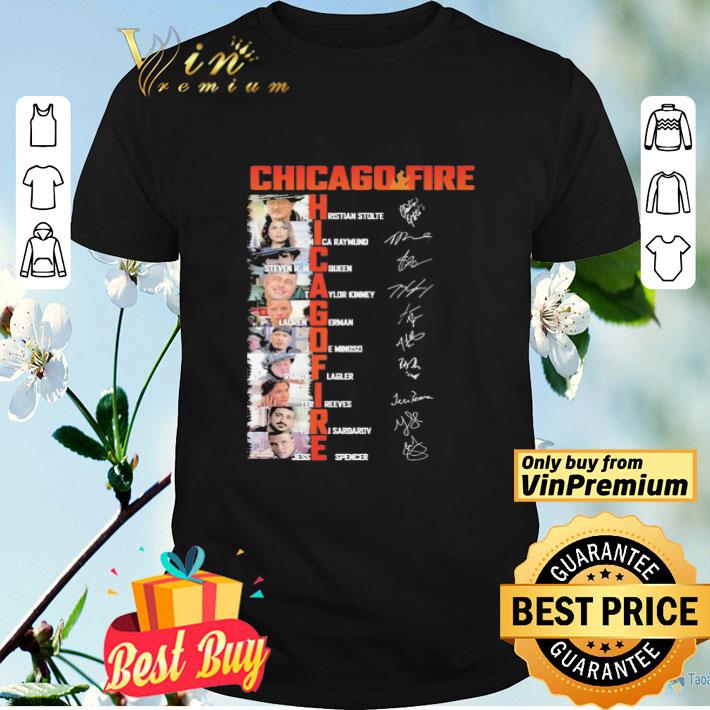 Chicago fire characters signatures shirt