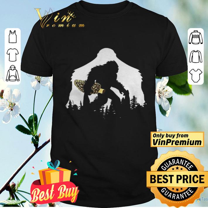 Good Bigfoot With Morel Mushroom Sasquatch shirt