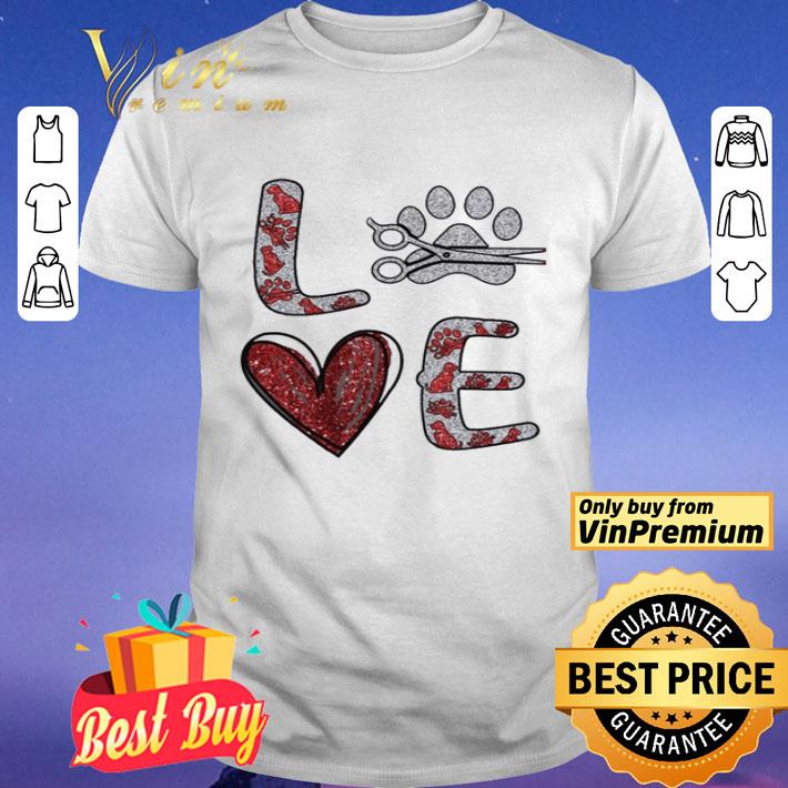 Love haircuts dogs shirt