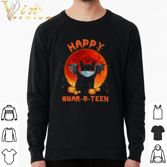 02e43390 official black cat face mask happy quar o teen happy halloween shirt 4 - Official Black Cat Face Mask Happy Quar O Teen Happy Halloween shirt