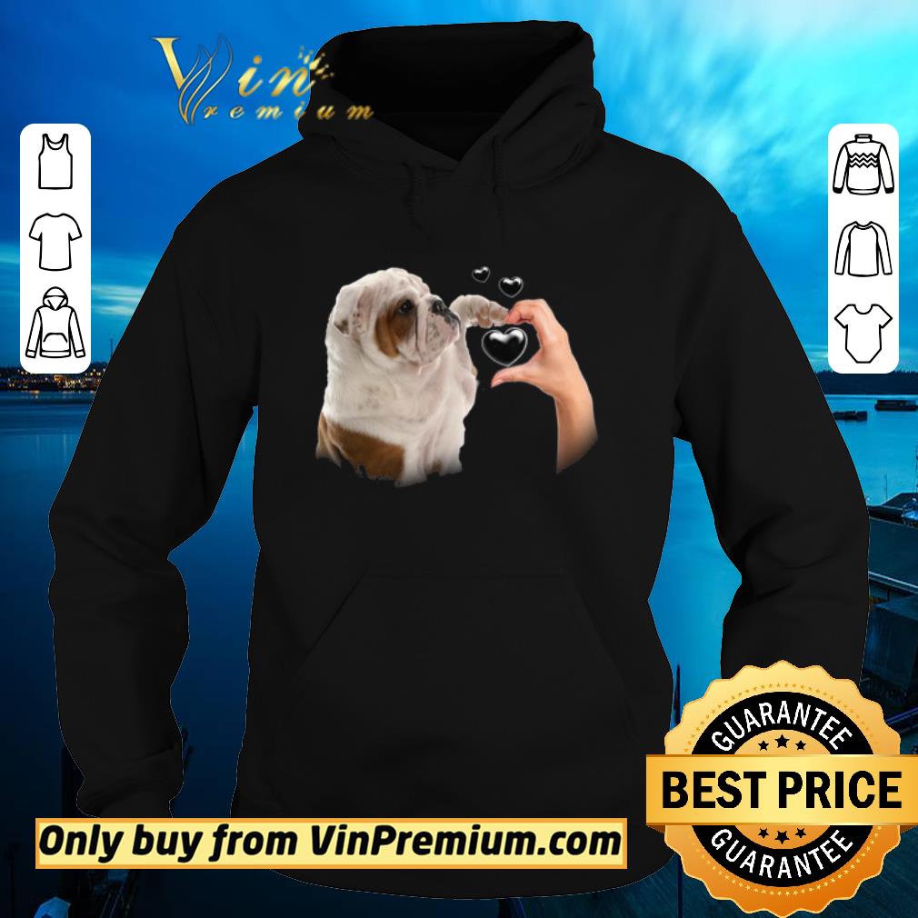 179f126c hot bulldog heart hand and paw shirt 4 - Hot Bulldog Heart Hand And Paw shirt