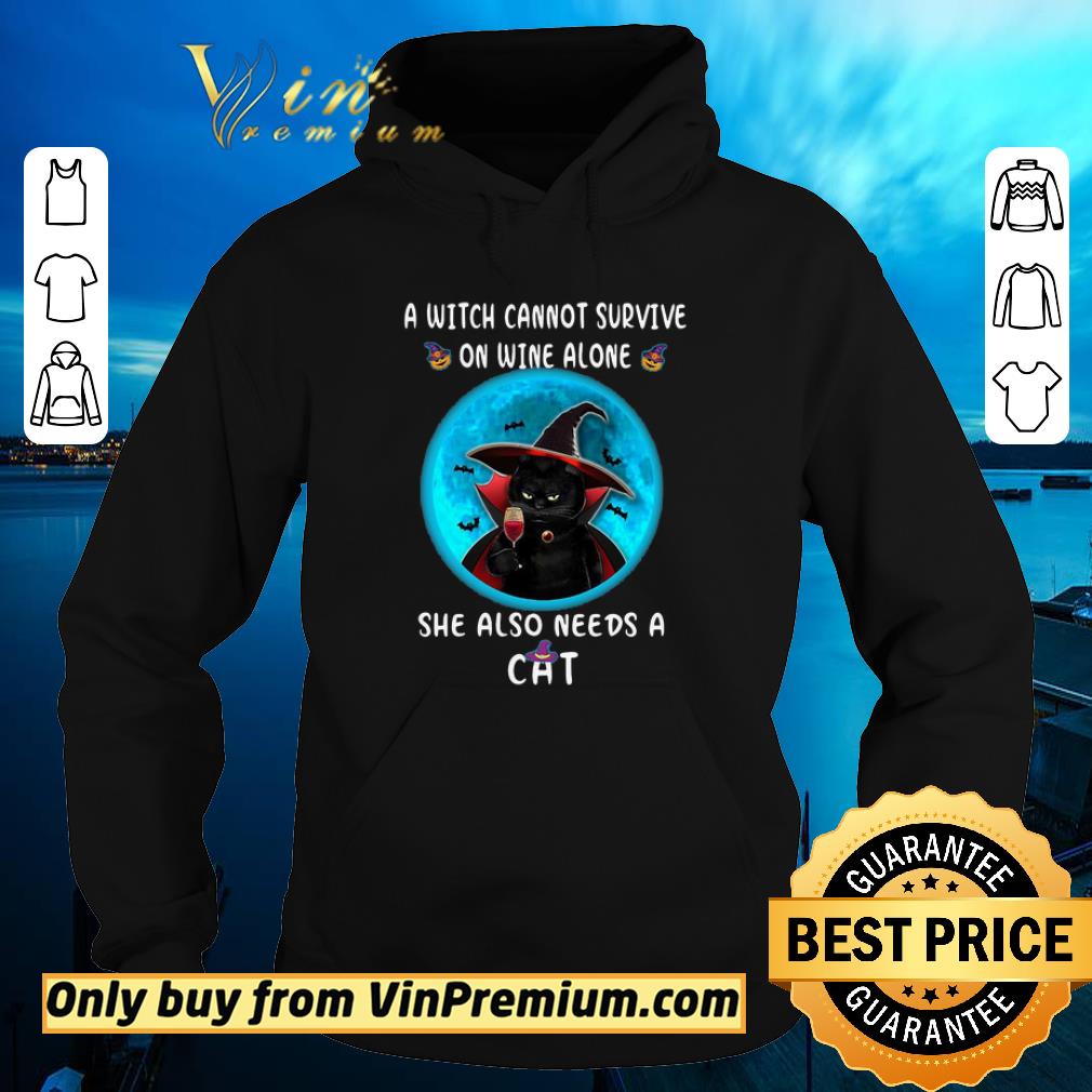 Top A Witch Can Not Survive On Wine Alone She Also Need A Cat shirt 2030ab00 top a witch can not survive on wine alone she also need a cat shirt 4 - Top A Witch Can Not Survive On Wine Alone She Also Need A Cat shirt