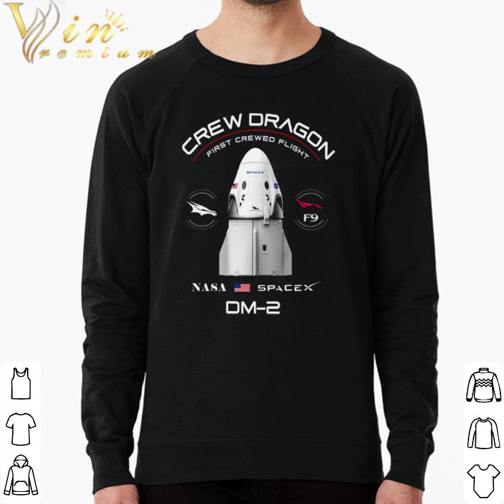 Hot Crew dragon first crewed flight NASA spacex patch DM-2 shirt 287d0aa3 hot crew dragon first crewed flight nasa spacex patch dm 2 shirt 4 - Hot Crew dragon first crewed flight NASA spacex patch DM-2 shirt