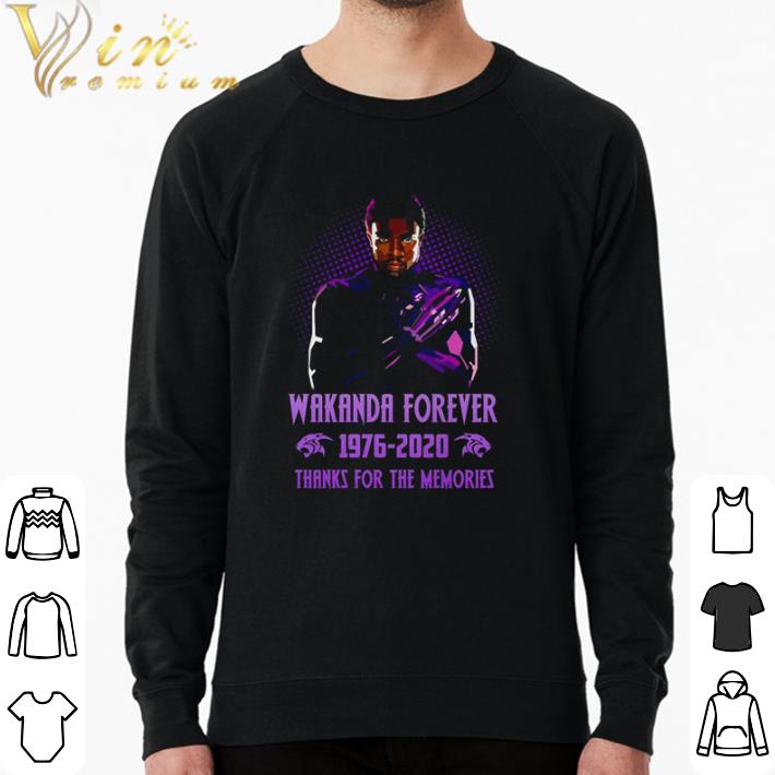 29a7ec94 official wakanda forever 1976 2020 thank you for the memories shirt 4 - Official Wakanda Forever 1976 2020 thank you for the memories shirt
