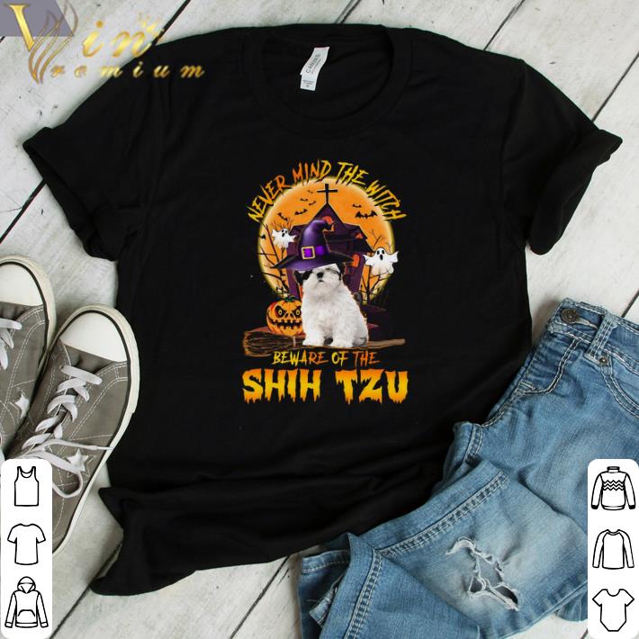 Funny Never Mind The Witch Beware Of The Dachshund Happy Halloween shirt