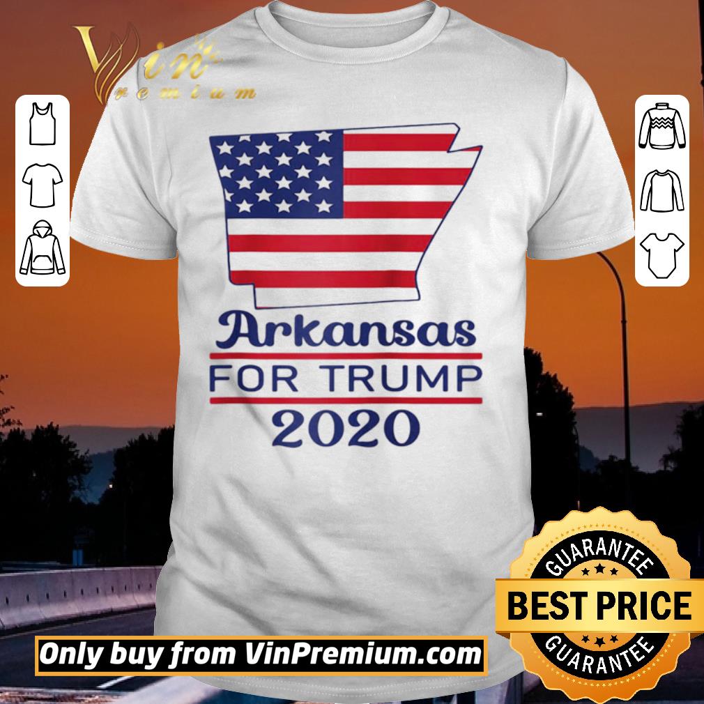 Nice Arkansas for donald trump 2020 flag shirt