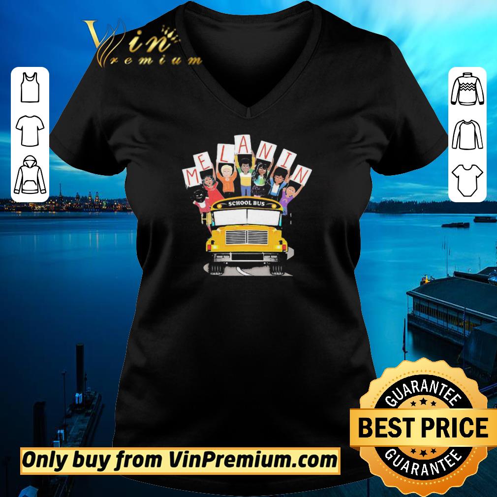 Original Melanin school bus black lives matter shirt