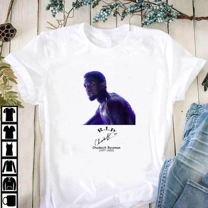 Awesome Rip Chadwick Boseman Black Panther Thank You For The Memories Signature shirt
