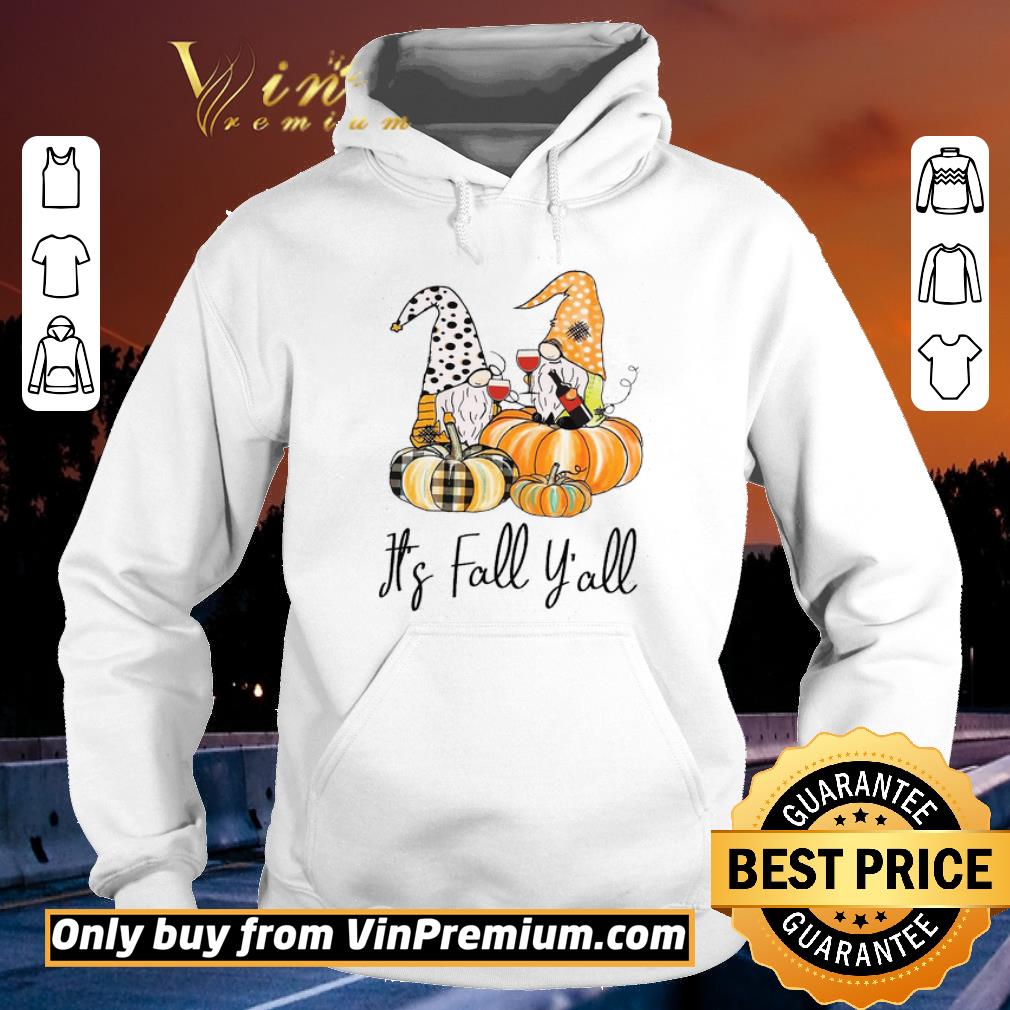 45a678d1 premium gnome wine it s fall y all happy halloween shirt 4 - Premium Gnome Wine It's Fall Y'all Happy Halloween shirt
