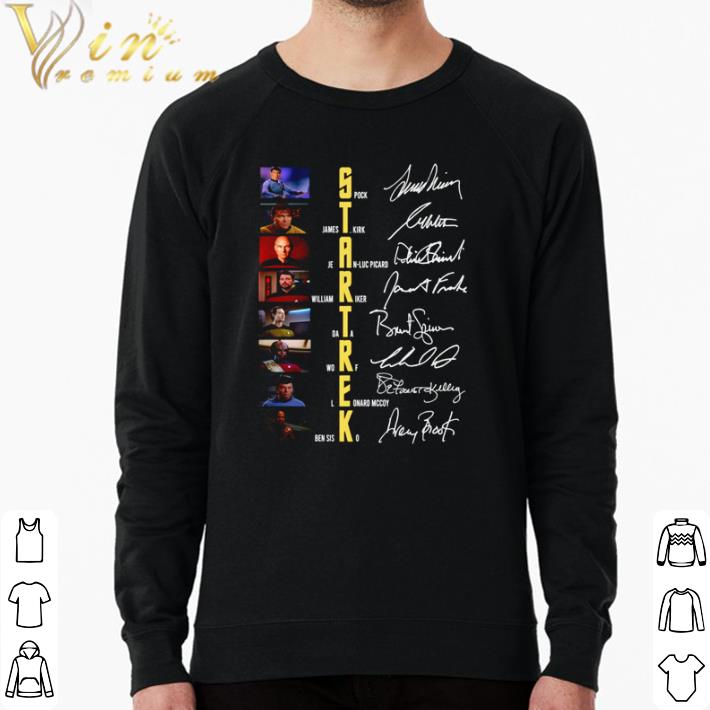 Official Star Trek Spock James T. Kirk Jean Luc Picard Signatures shirt 4c175e9f official star trek spock james t kirk jean luc picard signatures shirt 4 - Official Star Trek Spock James T. Kirk Jean Luc Picard Signatures shirt