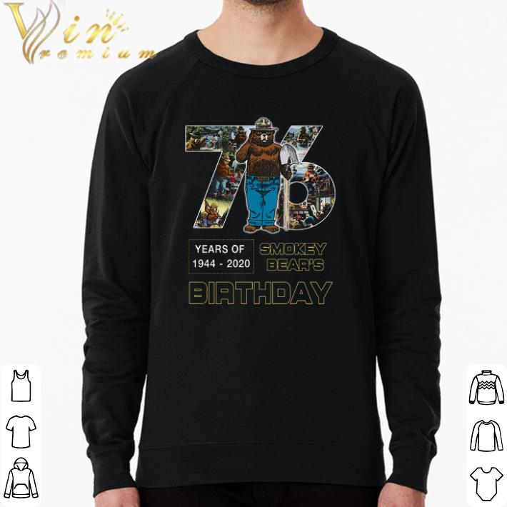 63294a82 awesome 76 years of 1944 2020 smokey bear s birthday shirt 4 - Awesome 76 Years Of 1944 2020 Smokey Bear's Birthday shirt