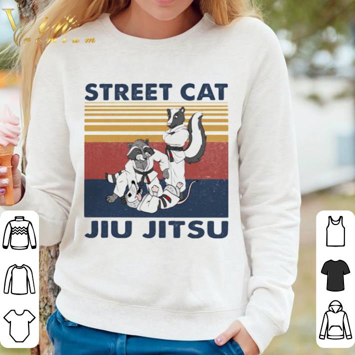 93c3389d funny raccoon street cat jiu jitsu vintage retro shirt 4 - Funny Raccoon Street cat jiu jitsu vintage retro shirt