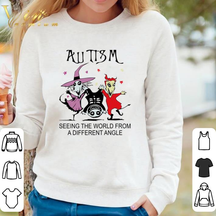 9572776d awesome autism seeing the world from a different angle shirt 4 - Awesome Autism seeing the world from a different angle shirt