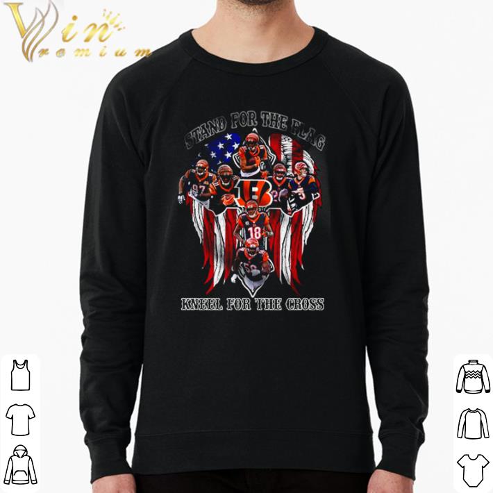 Top Cincinnati Bengals Stand for the flag kneel for the cross shirt a569938b top cincinnati bengals stand for the flag kneel for the cross shirt 4 - Top Cincinnati Bengals Stand for the flag kneel for the cross shirt