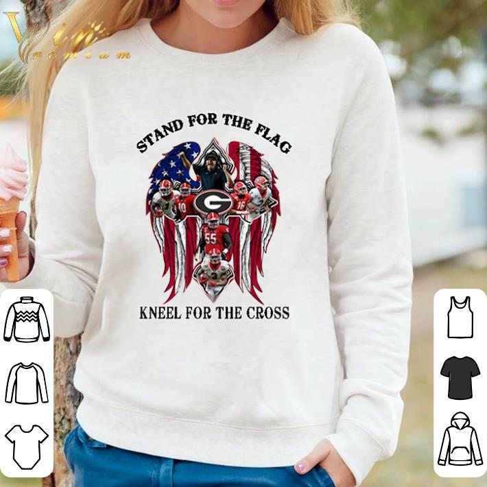 Pretty Georgia Bulldogs stand for the flag kneel for the cross shirt a5a7df0f pretty georgia bulldogs stand for the flag kneel for the cross shirt 4 - Pretty Georgia Bulldogs stand for the flag kneel for the cross shirt