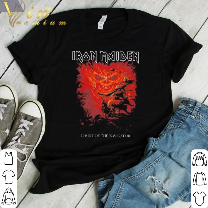 Nice Iron maiden satan playing guitar fire shirt