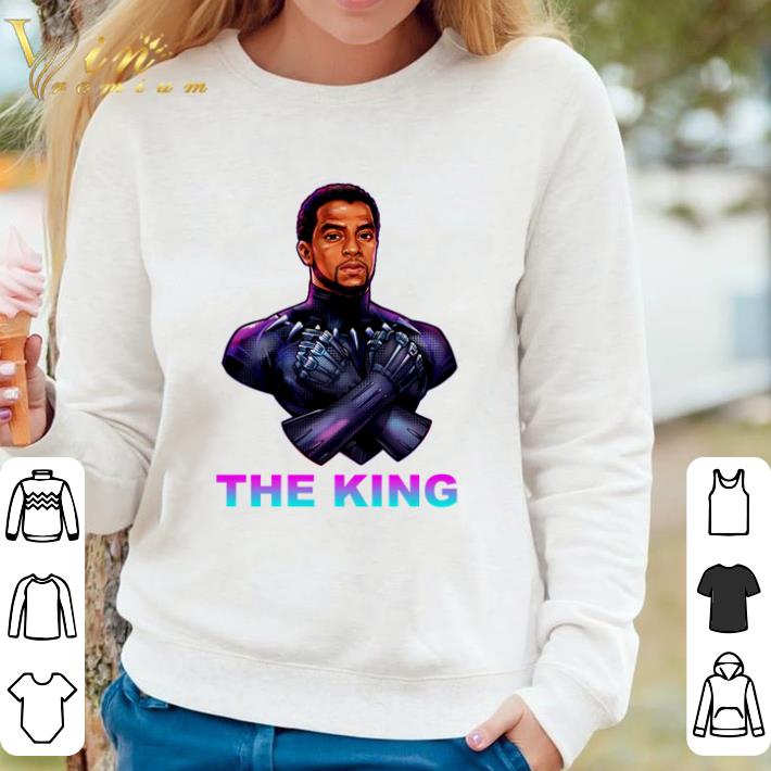 Original Chadwick Boseman Black Panther the king shirt aa26e939 original chadwick boseman black panther the king shirt 4 - Original Chadwick Boseman Black Panther the king shirt