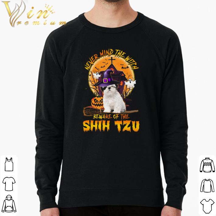 Original Never Mind The Witch Beware Of The Shih Tzu Happy Halloween shirt aa8ab5f5 original never mind the witch beware of the shih tzu happy halloween shirt 4 - Original Never Mind The Witch Beware Of The Shih Tzu Happy Halloween shirt