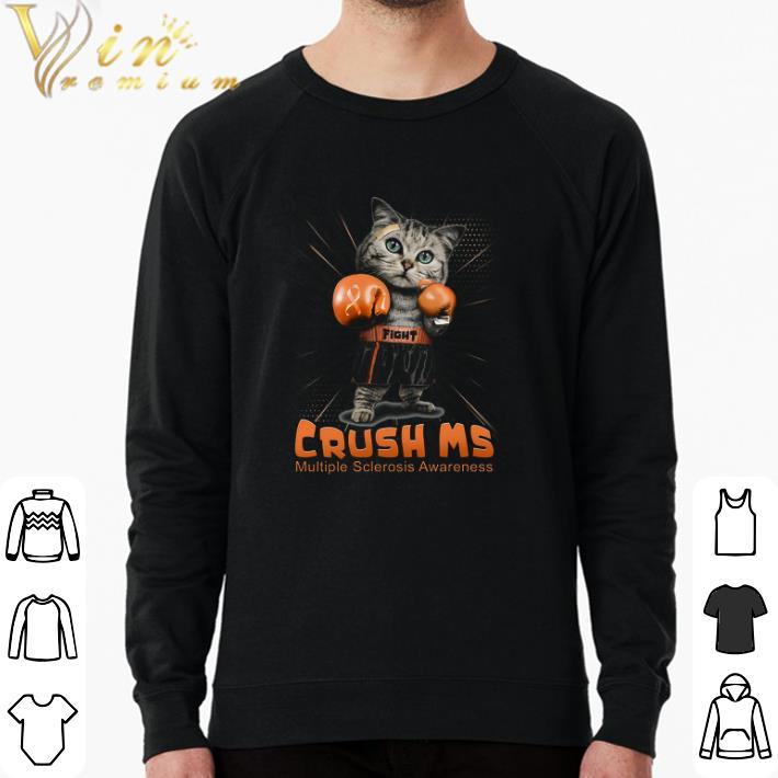 c5c0eced pretty boxer cat crush ms multiple sclerosis awareness shirt 4 - Pretty Boxer Cat Crush Ms Multiple Sclerosis Awareness shirt