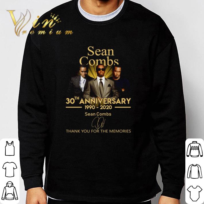 d4c5b74e nice sean combs 30th anniversary 1990 2020 thank you for the memories shirt 4 - Nice Sean Combs 30th anniversary 1990 2020 thank you for the memories shirt