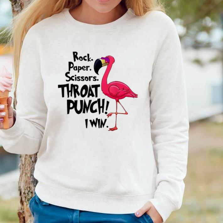 Pretty Flamingo Rock Paper Scissors Throat Punch I Win shirt db357572 pretty flamingo rock paper scissors throat punch i win shirt 4 - Pretty Flamingo Rock Paper Scissors Throat Punch I Win shirt