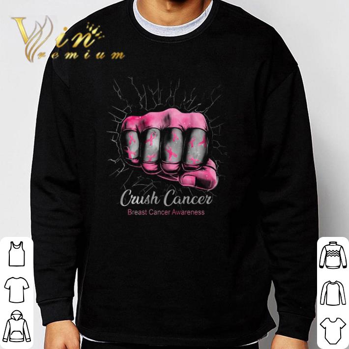 e71a7fd9 pretty crush cancer breast cancer awareness shirt 4 - Pretty Crush Cancer Breast Cancer Awareness shirt